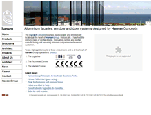 Tablet Screenshot of hansenprofile.dk